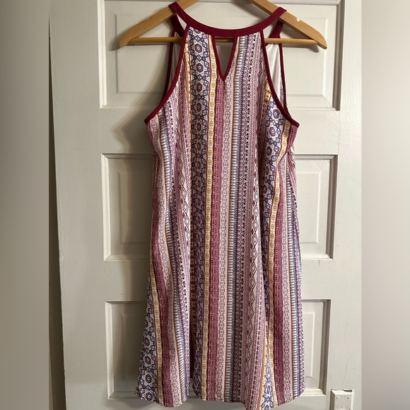 🆕 Pink Rose Gold Vert Tribal Dress - Picture 2 of 3